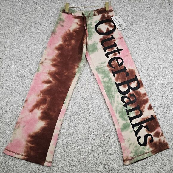 Pants - NEW Outer Banks Tie Dye Sweatpants Women Size M Brown Pink Green